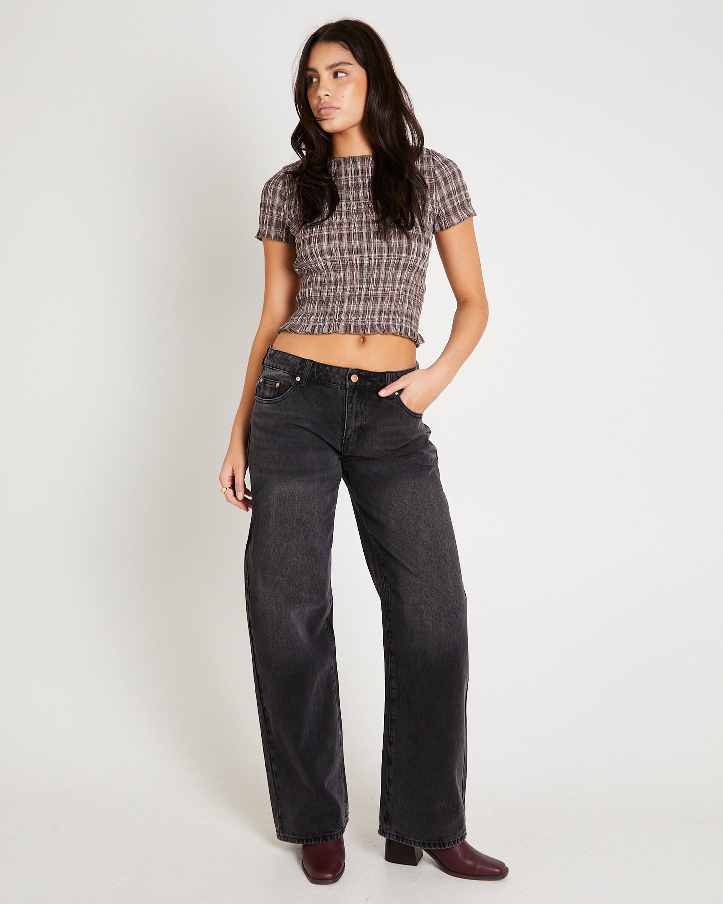 Maylee Low Rise Relaxed Denim Jeans