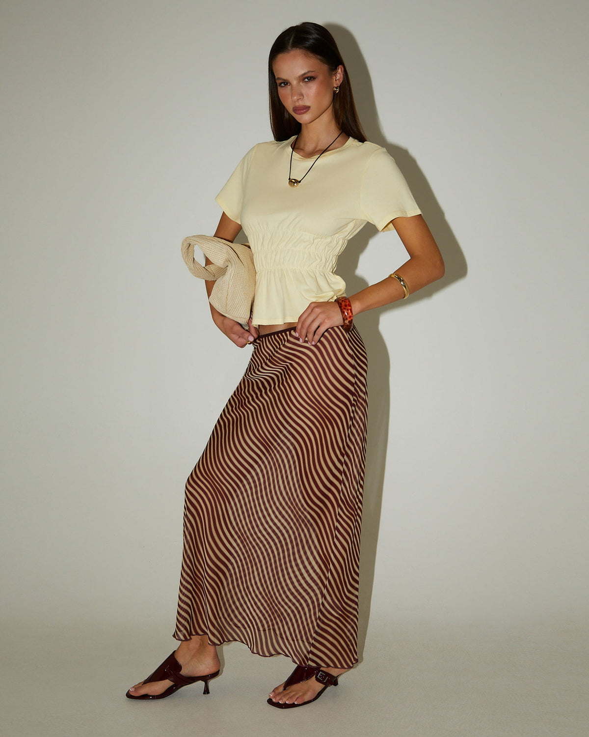 Celly Sheer Maxi Skirt