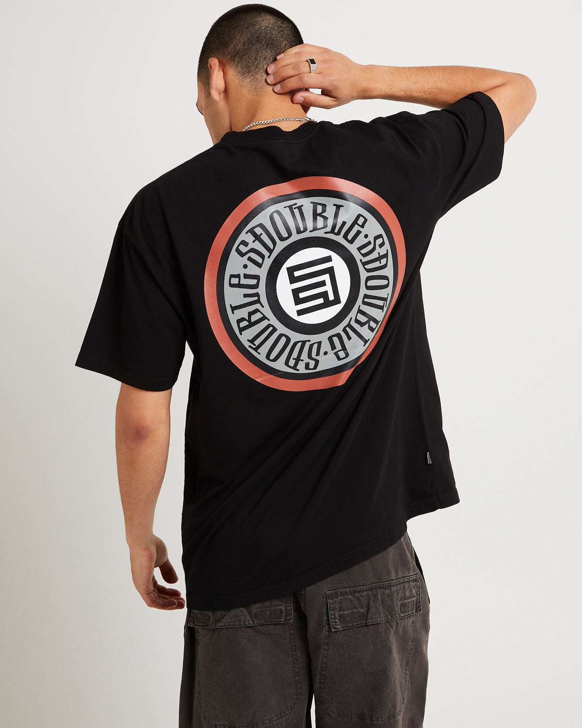 Tack Dot Short Sleeve T-Shirt WASHED BLACK