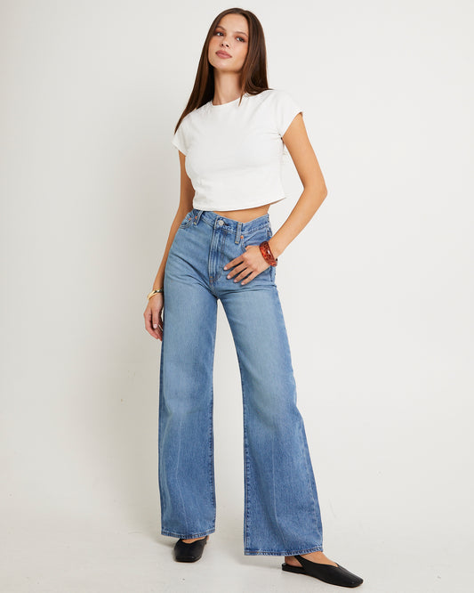Ribcage Wide Leg Denim Jeans NOT THE SAME
