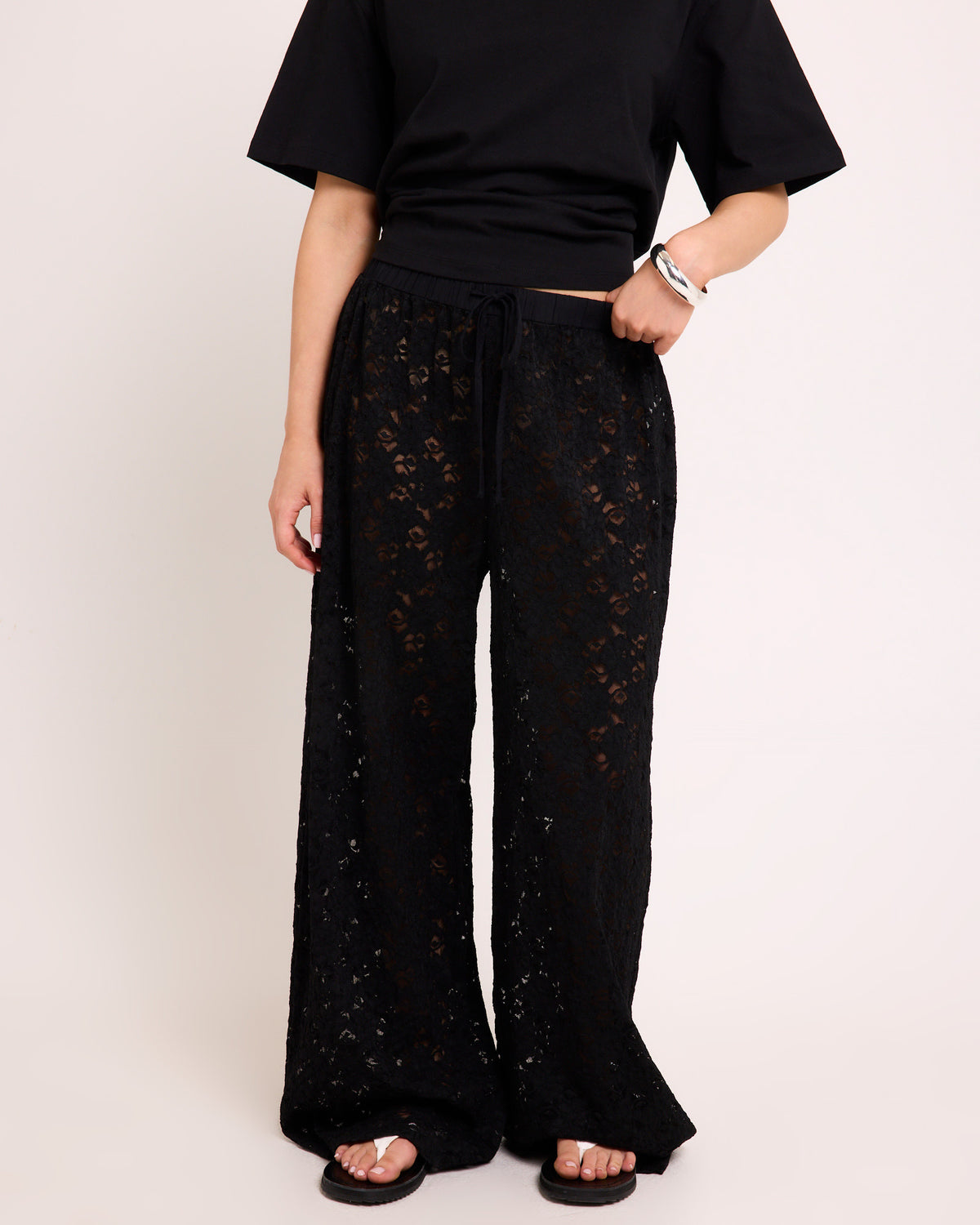 Jasmine Lace Relaxed Pants