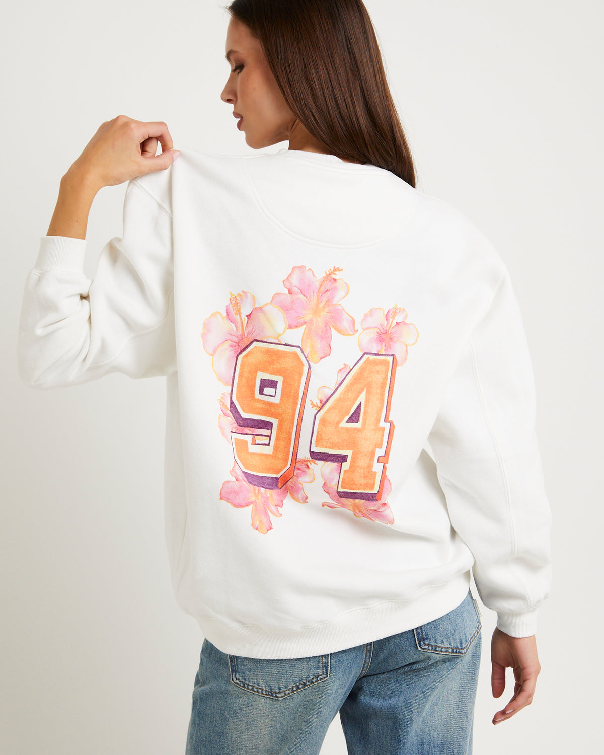 Hawaii Route 94 Crew Neck Jumper WHITE