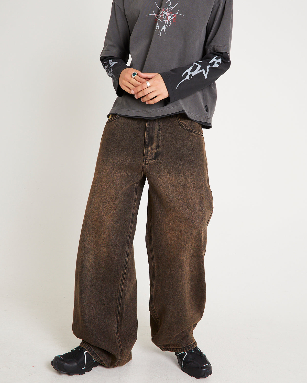 Society Baggy Denim Jeans EXPRESSO