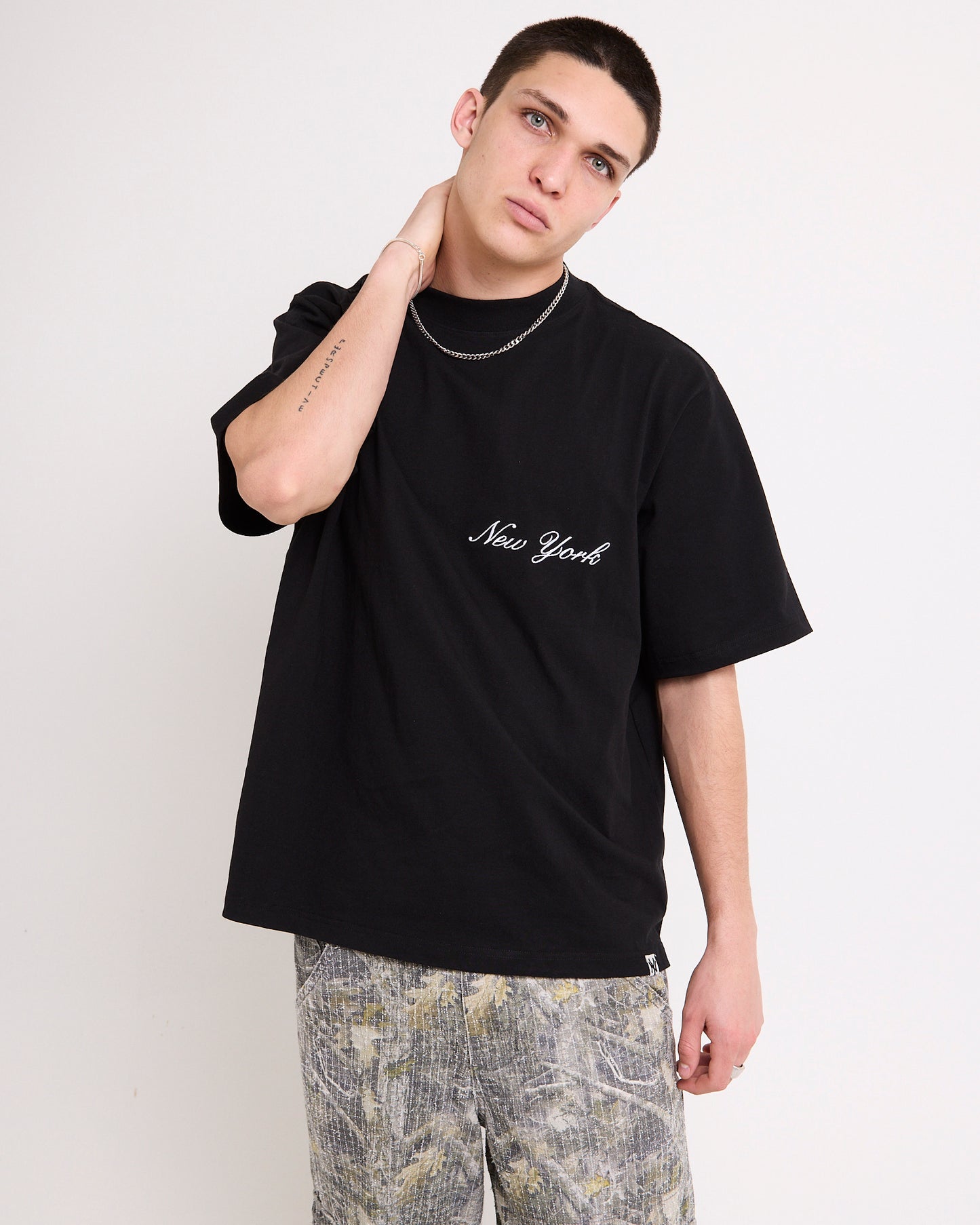 New York Yankees Script Boxy T-Shirt