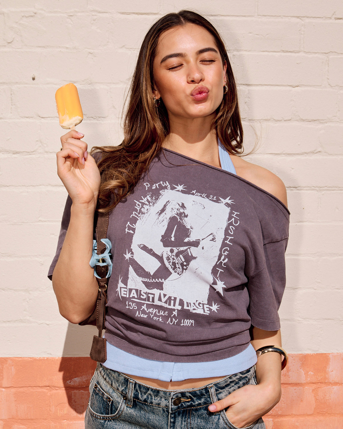 Eastvillage Assymetric T-Shirt GREY