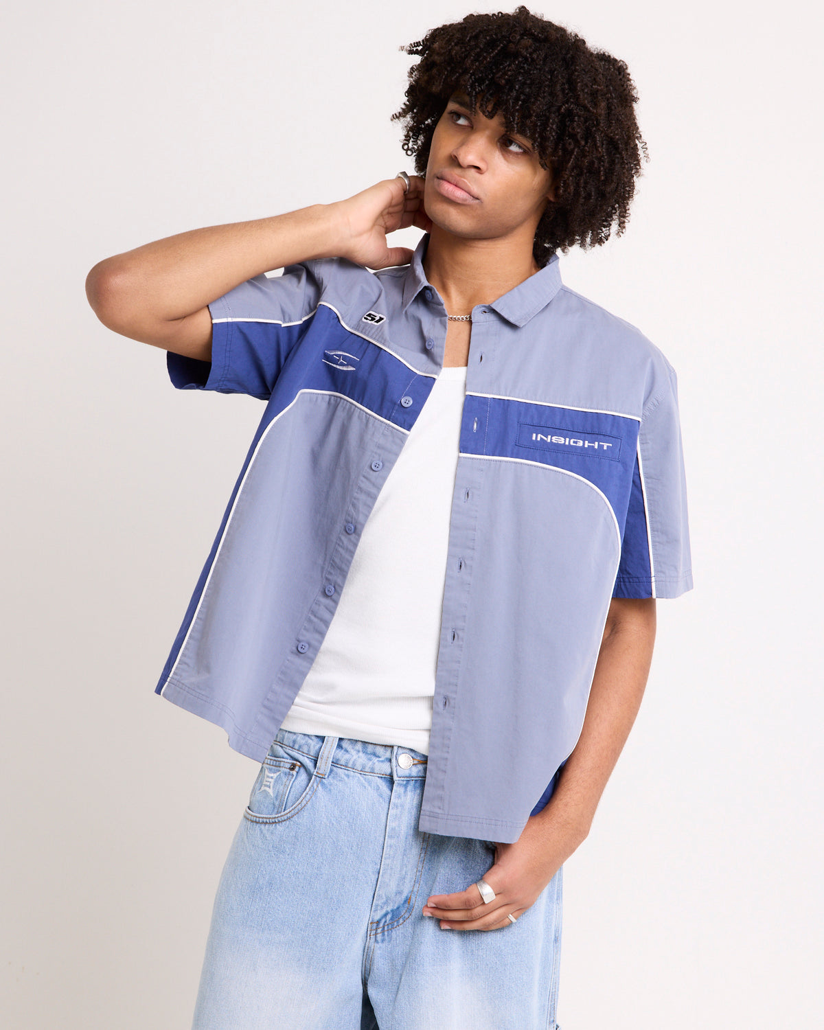 Axel Panelled Short Sleeve Shirt