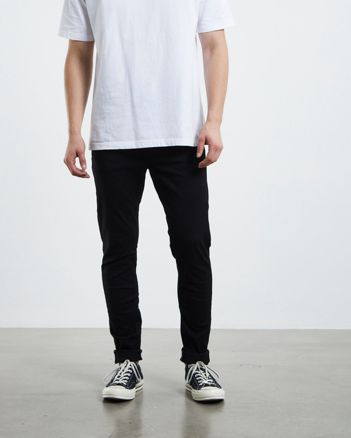 A Dropped Skinny Denim Jeans Mirror DENIM