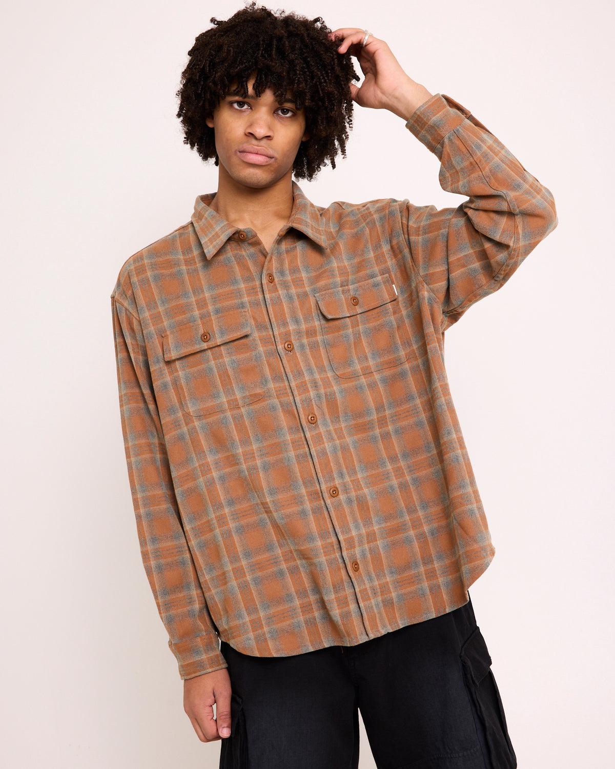 Plaid Long Sleeve Overshirt