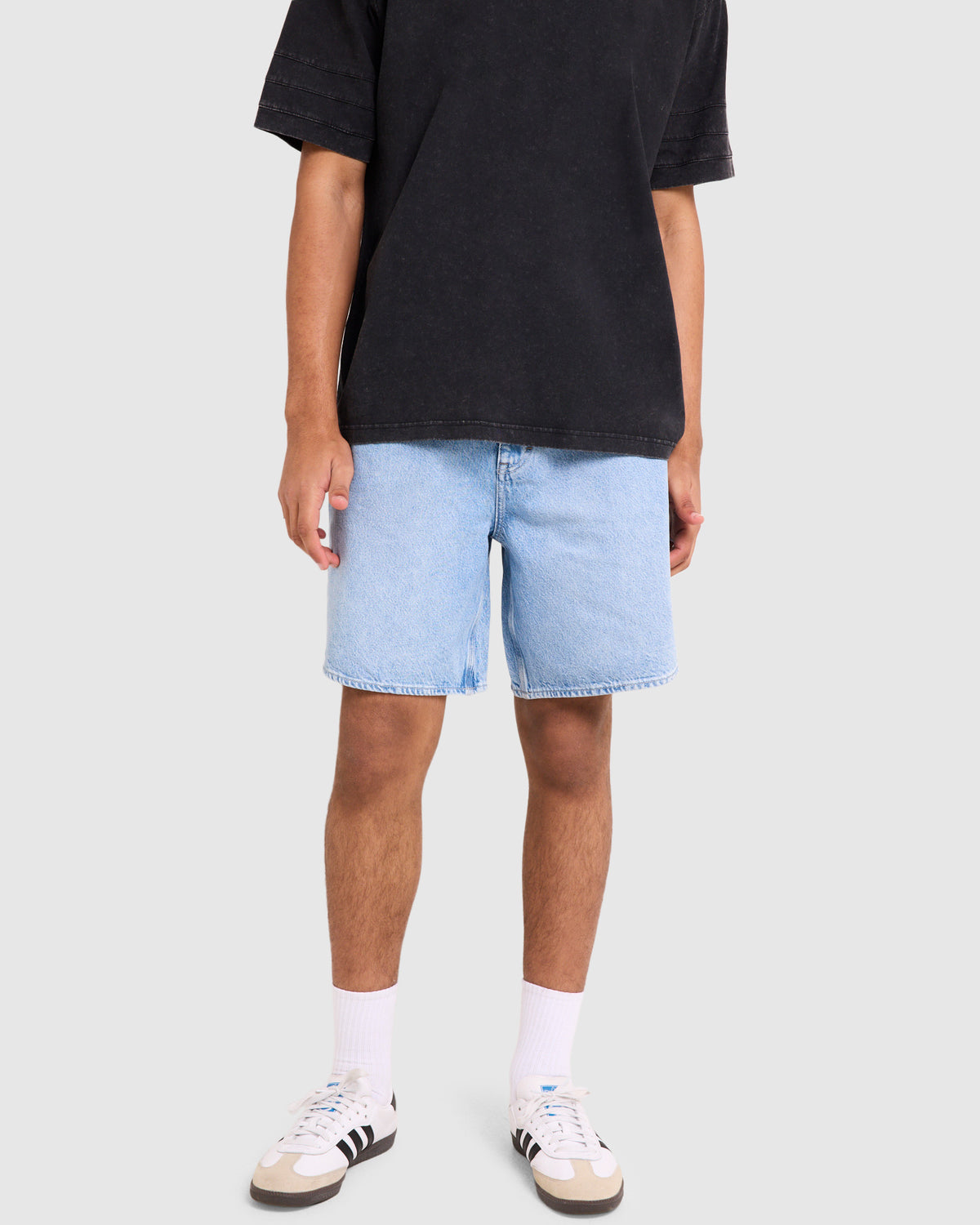 L-Four Baggy Denim Shorts SKYBOUND BLUE