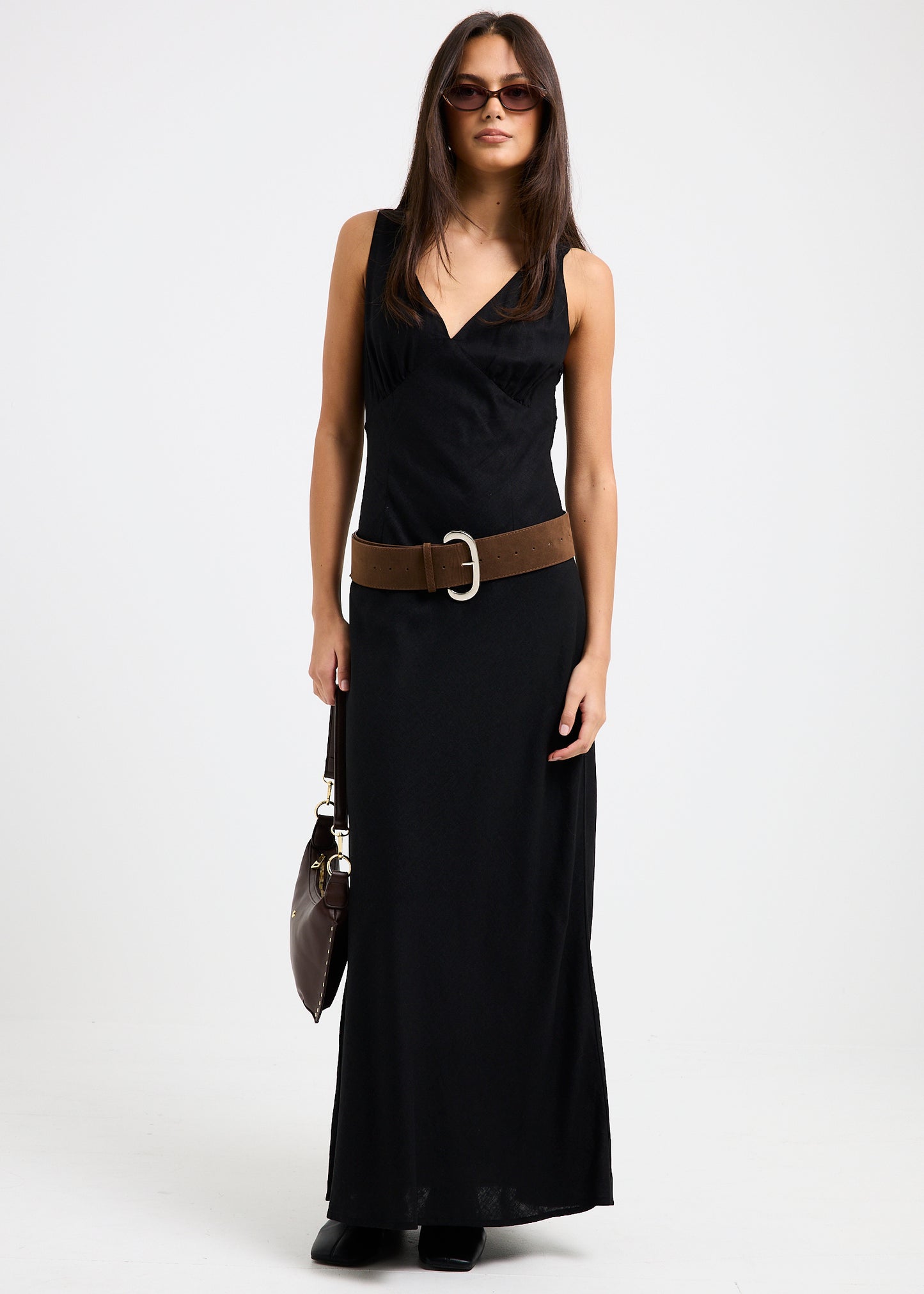 Kaia V Neck Midi Dress