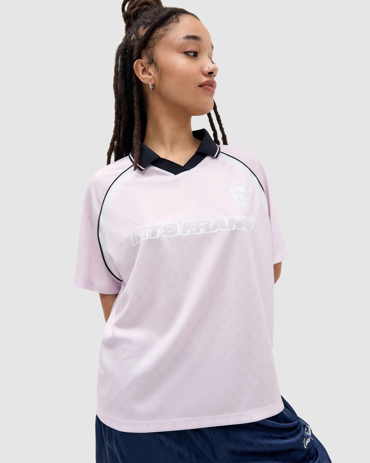 Monogram Boyfriend Football Top