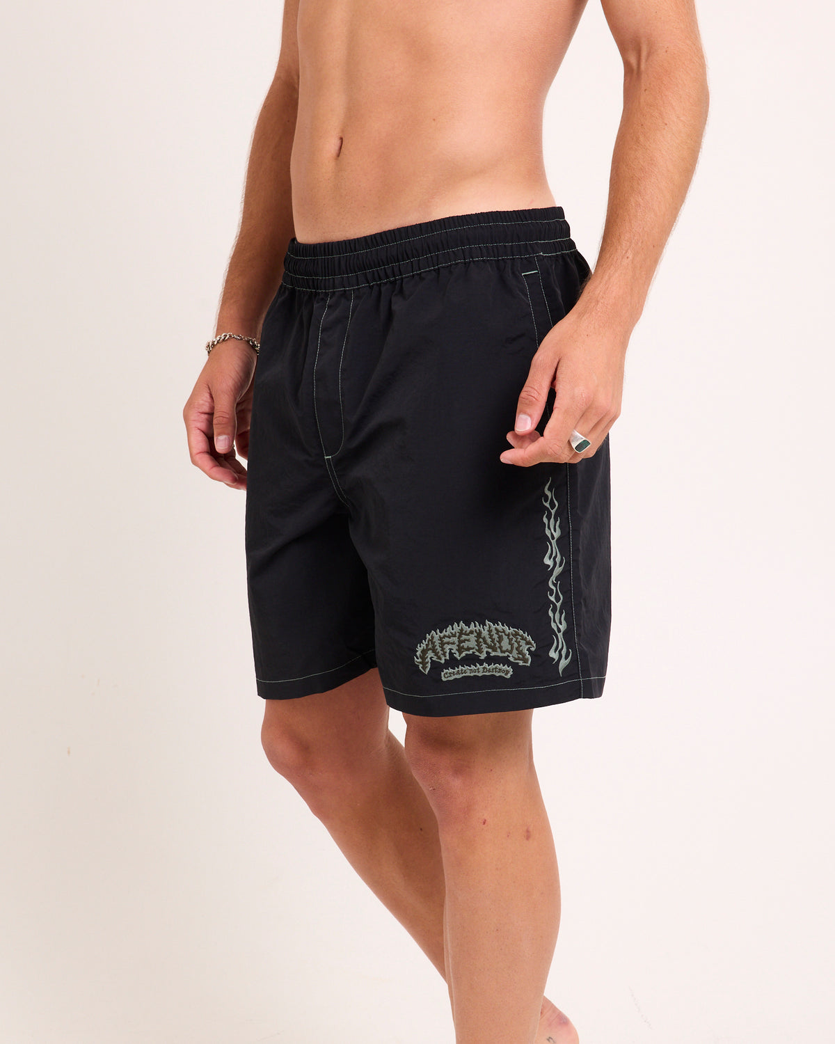 Flame On Baywatch Short 18" BLACK