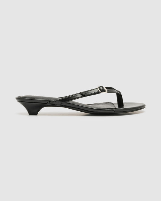 Noir Thong Heels BLACK