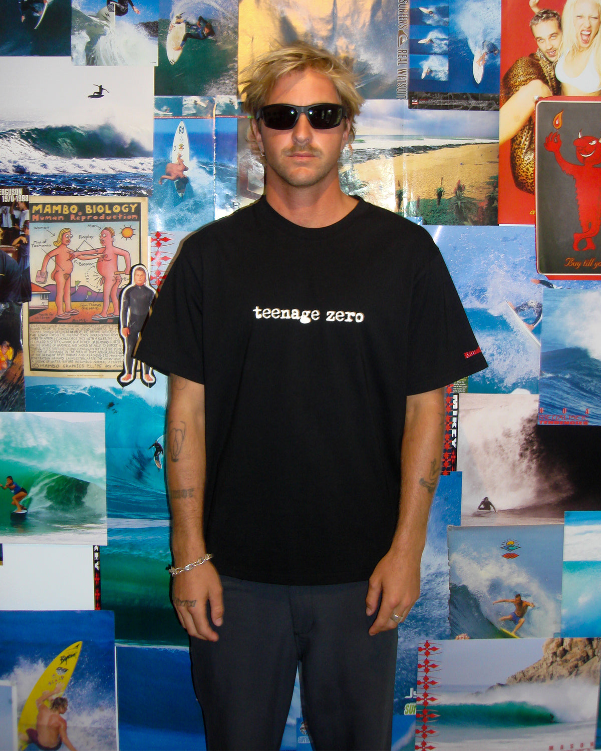 Teenage Zero Short Sleeve T-Shirt BLACK