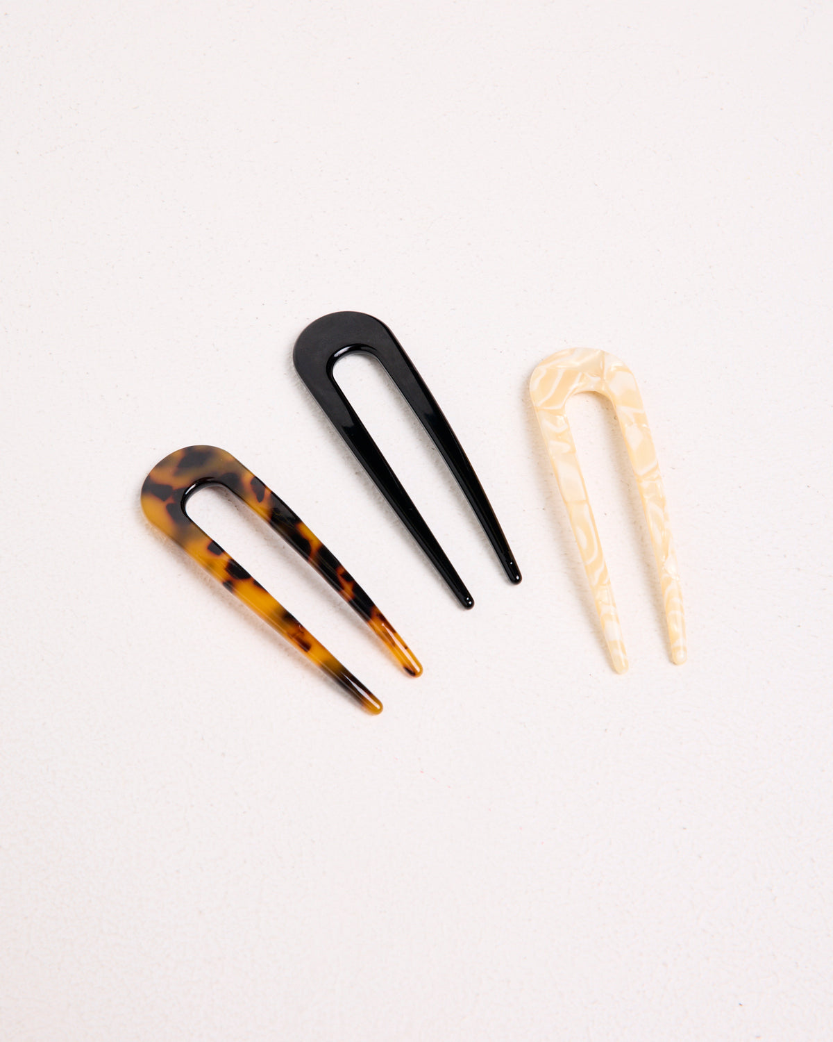 Resin Hair Pin 3 Pack ASSORTED