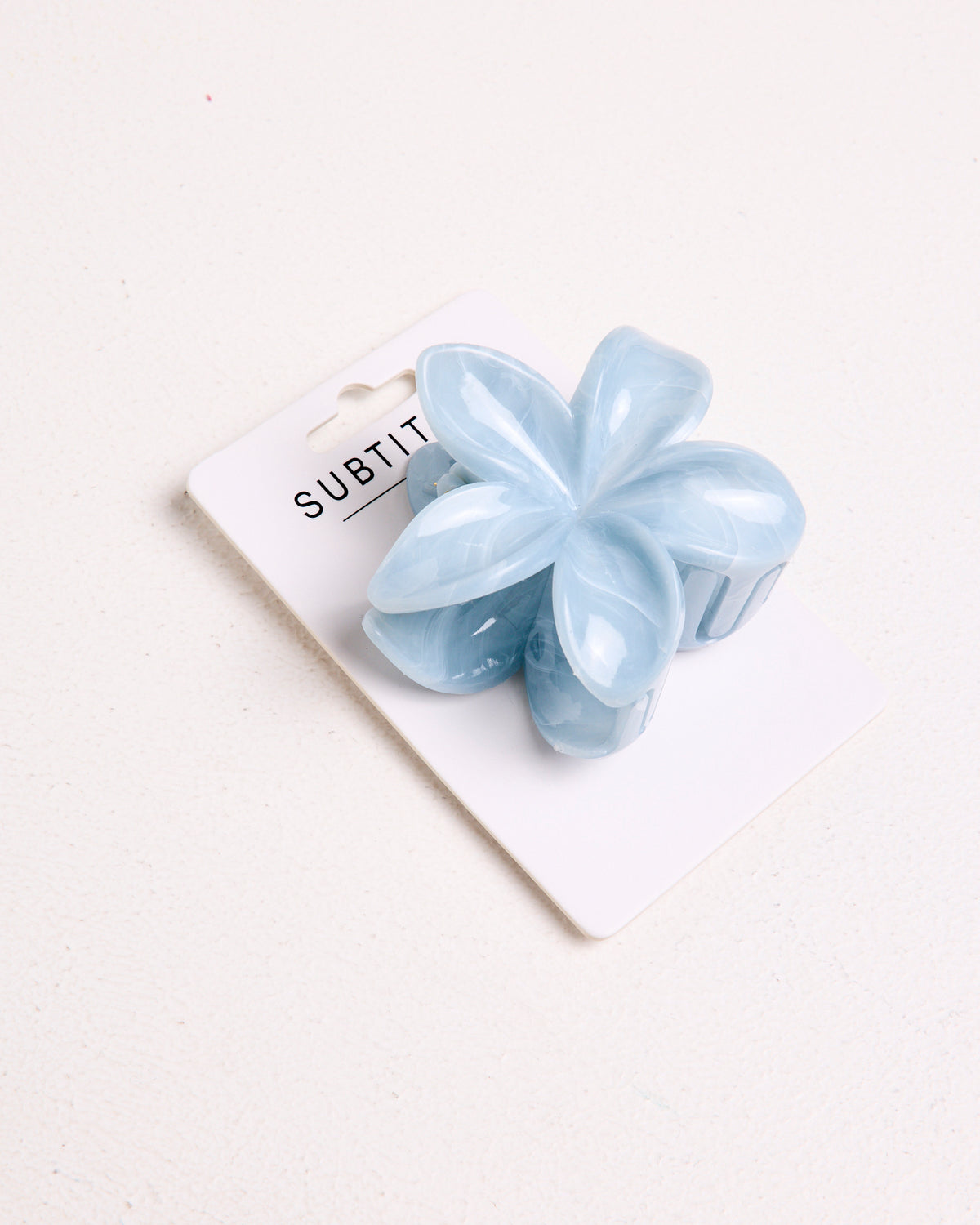Hibiscus Hair Clip PALE BLUE