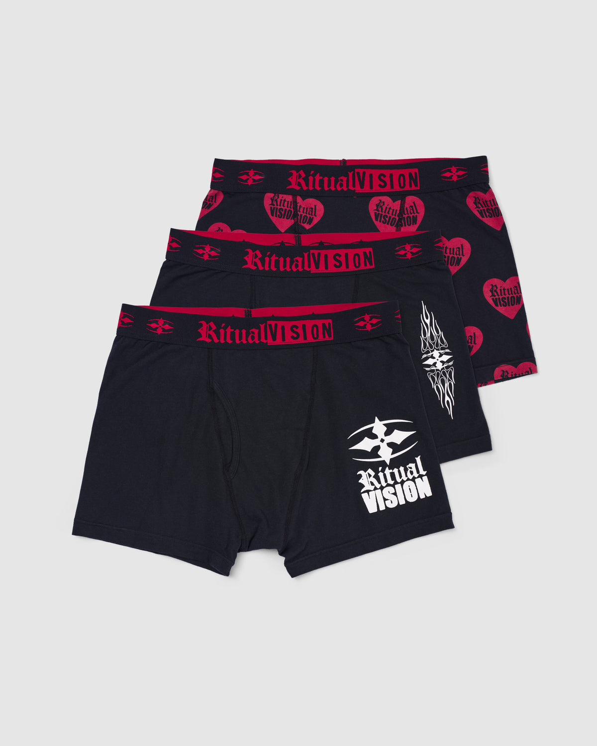 Core Boxer Briefs 3 Pack BLACK