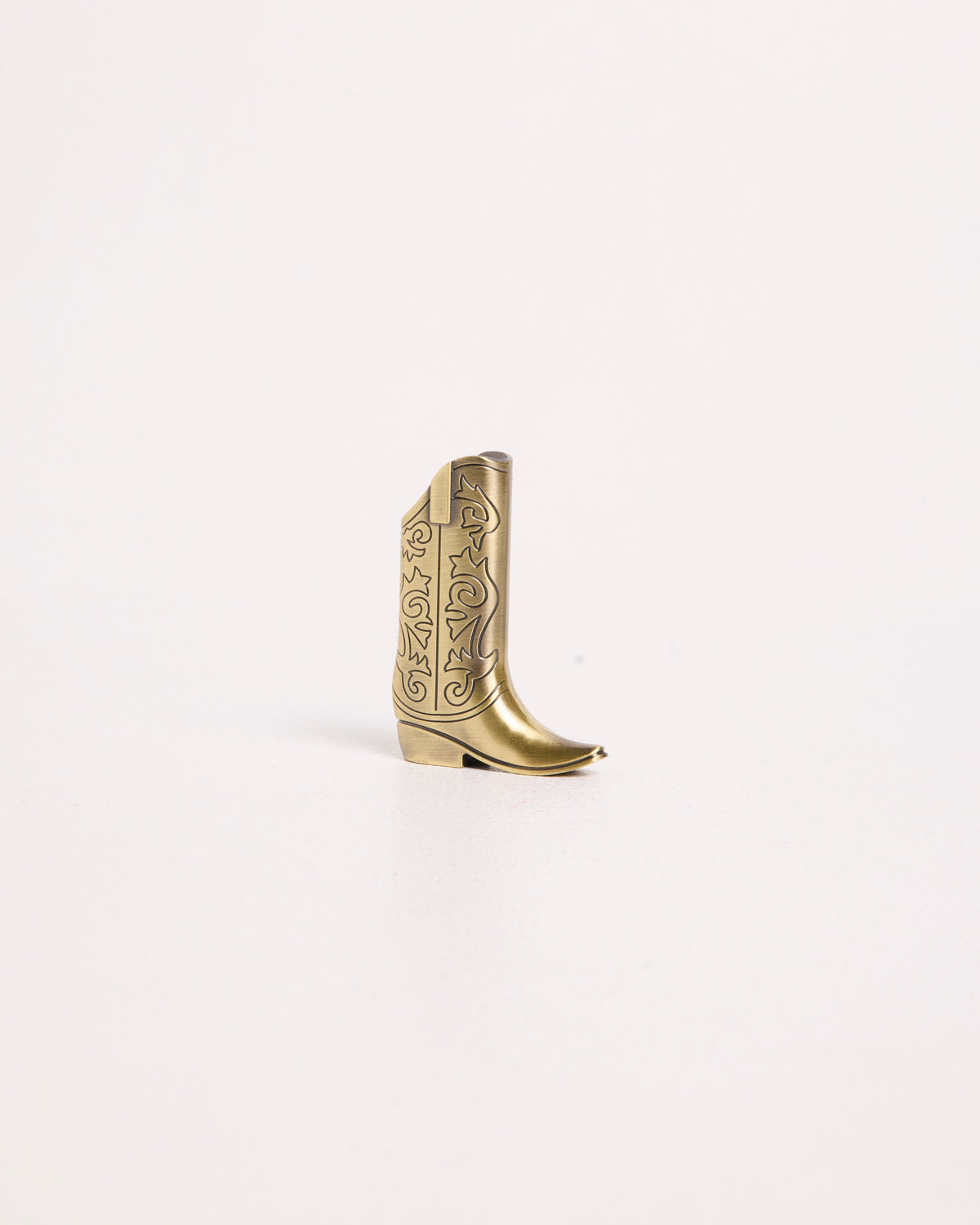 Cowboy Boot Lighter Holder BRASS