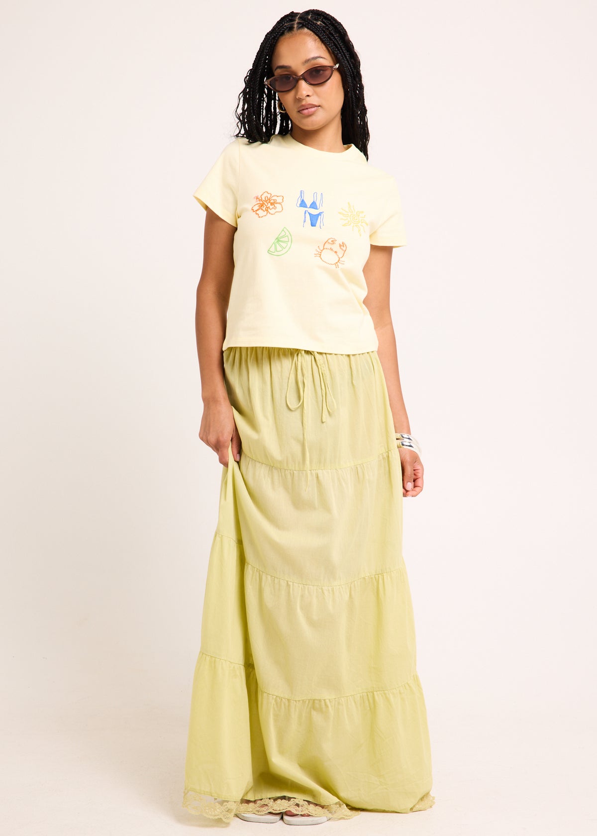 Provence Maxi Skirt GREEN