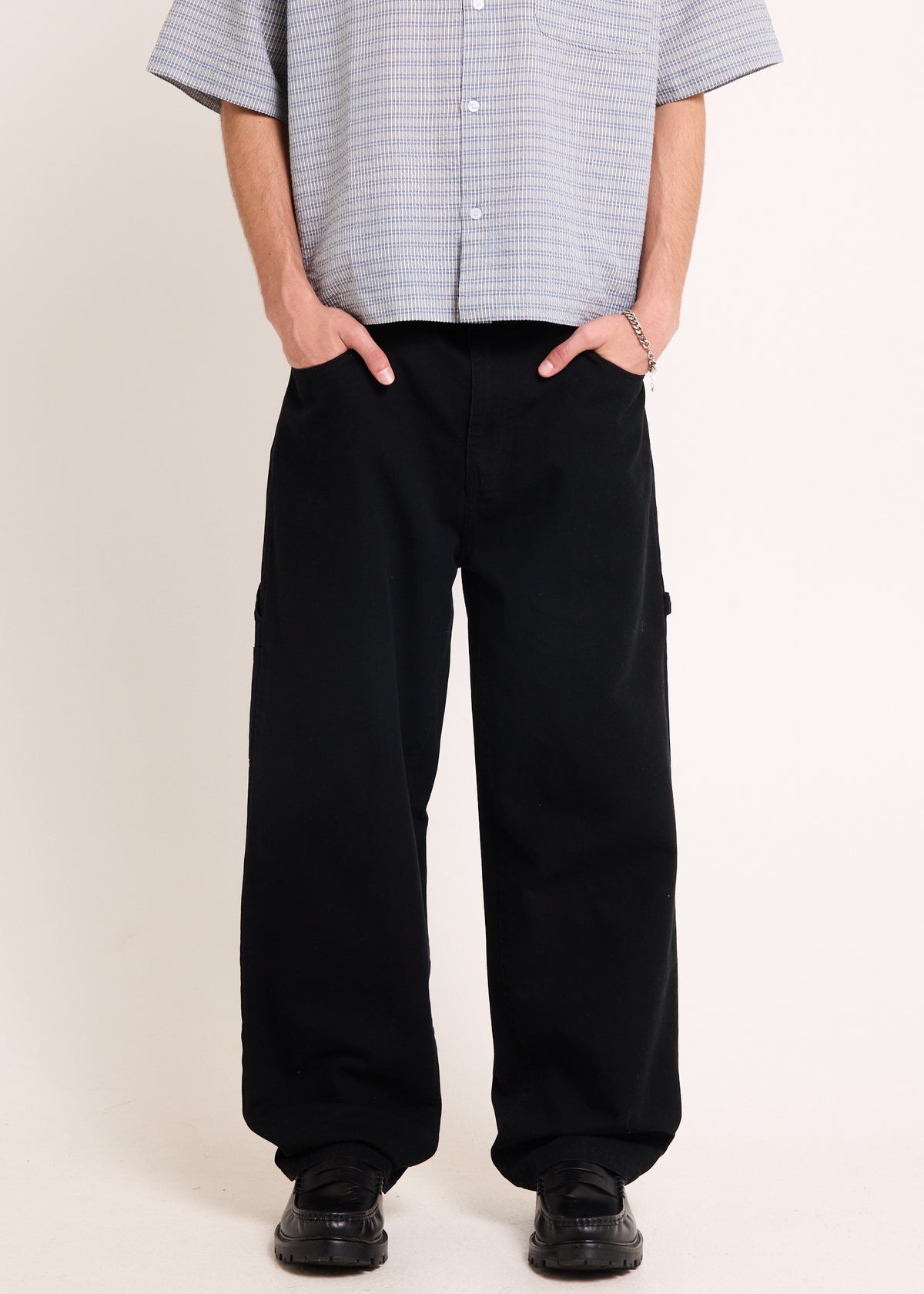 Studio Carpenter Pants WASHED BLACK
