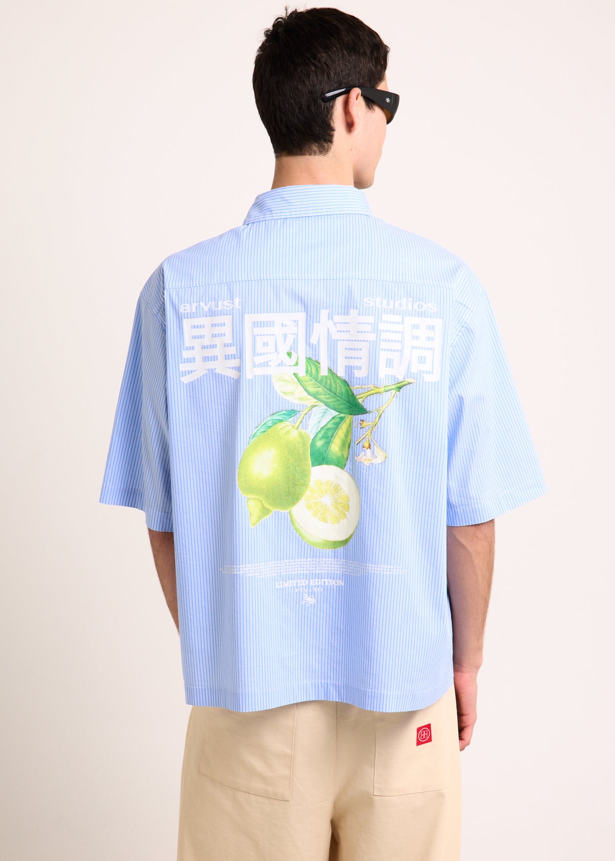 Honolulu Cropped Shirt BLUE