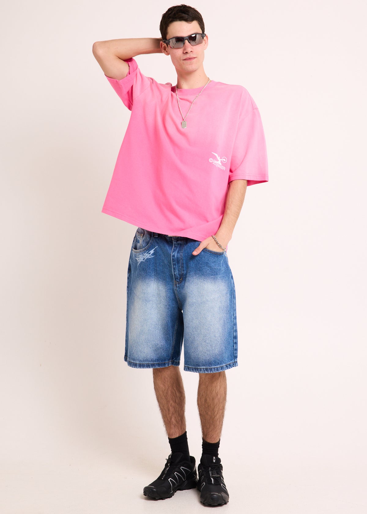 Homme Crop T-Shirt SOFT PINK