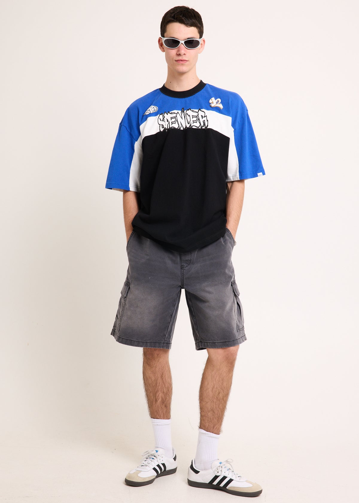 DNA Canvas Cargo Shorts GREY