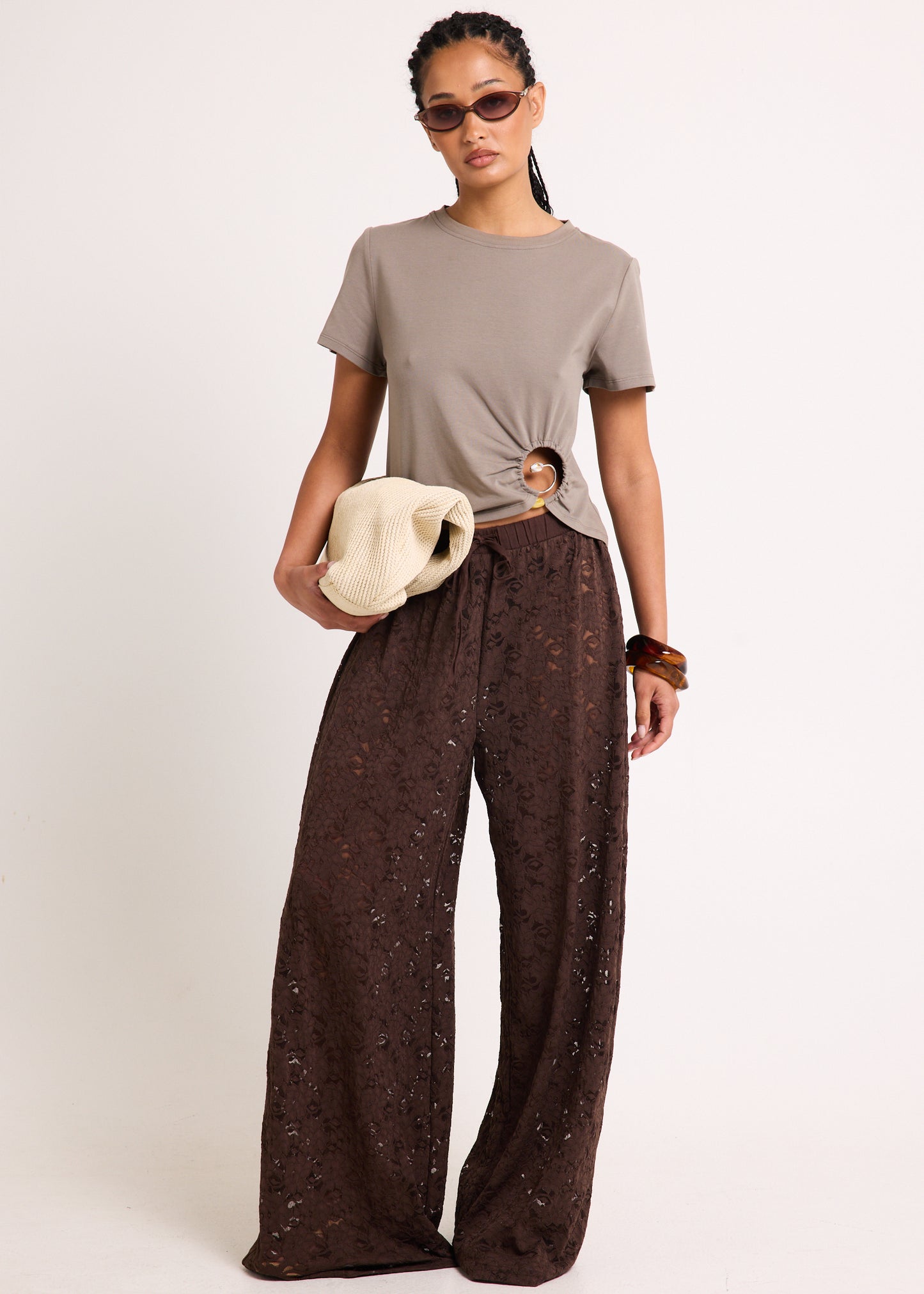 Jasmine Lace Relaxed Pants