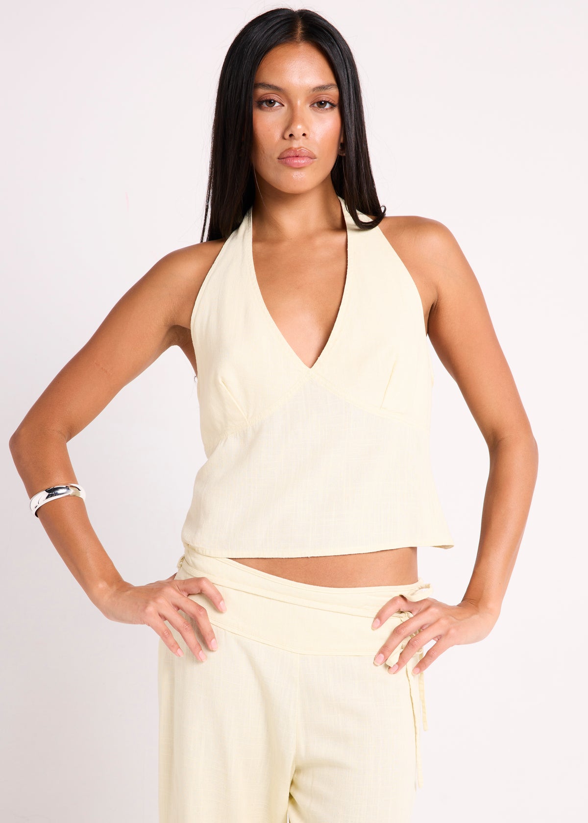 Bahia Tie Up Top BUTTER