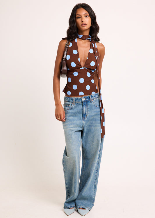 Maya Halter Scarf Top SPOT