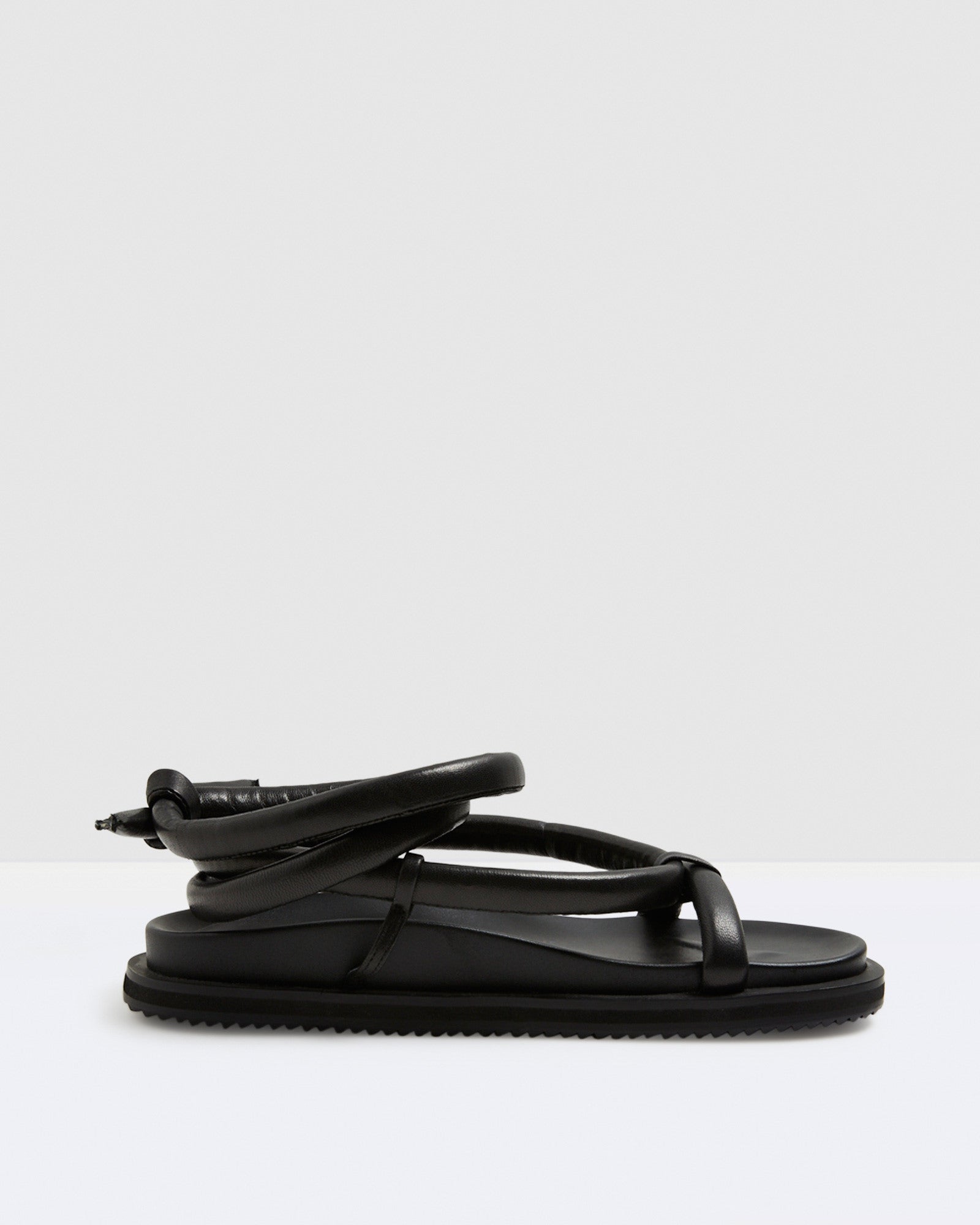 Soki Leather Sandals Black BLACK