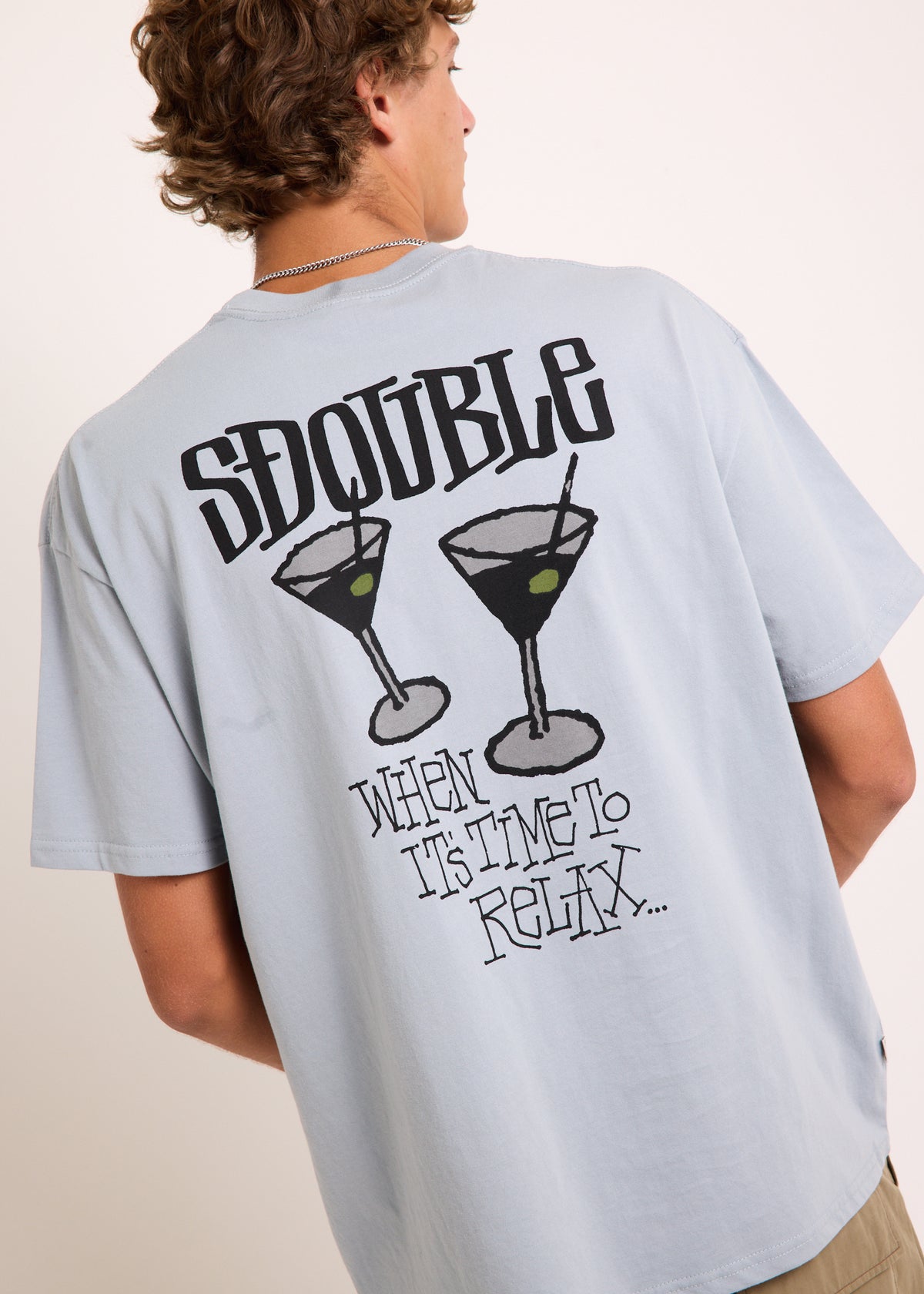 Time To Relax Short Sleeve T-Shirt DUSTY BLUE