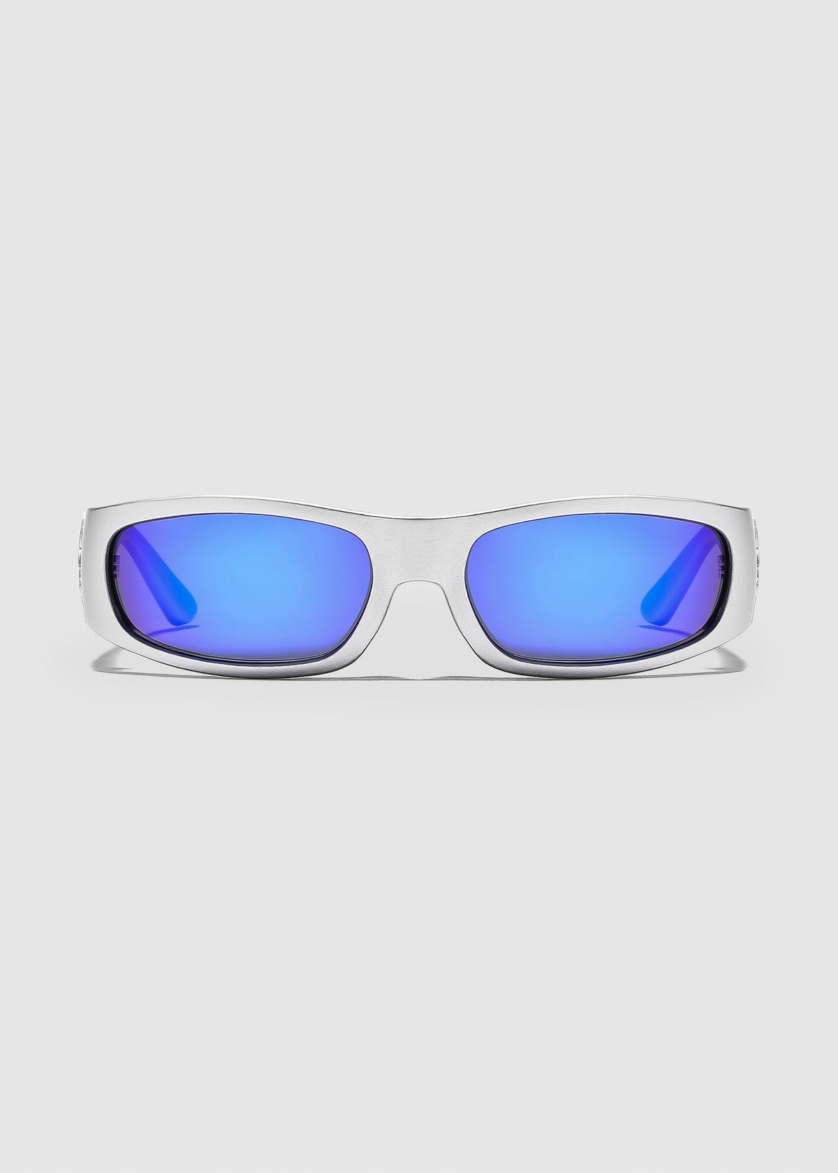 Parasite Sunglasses MATTE CHROME / REFLECTIVE BLUE POLARISED