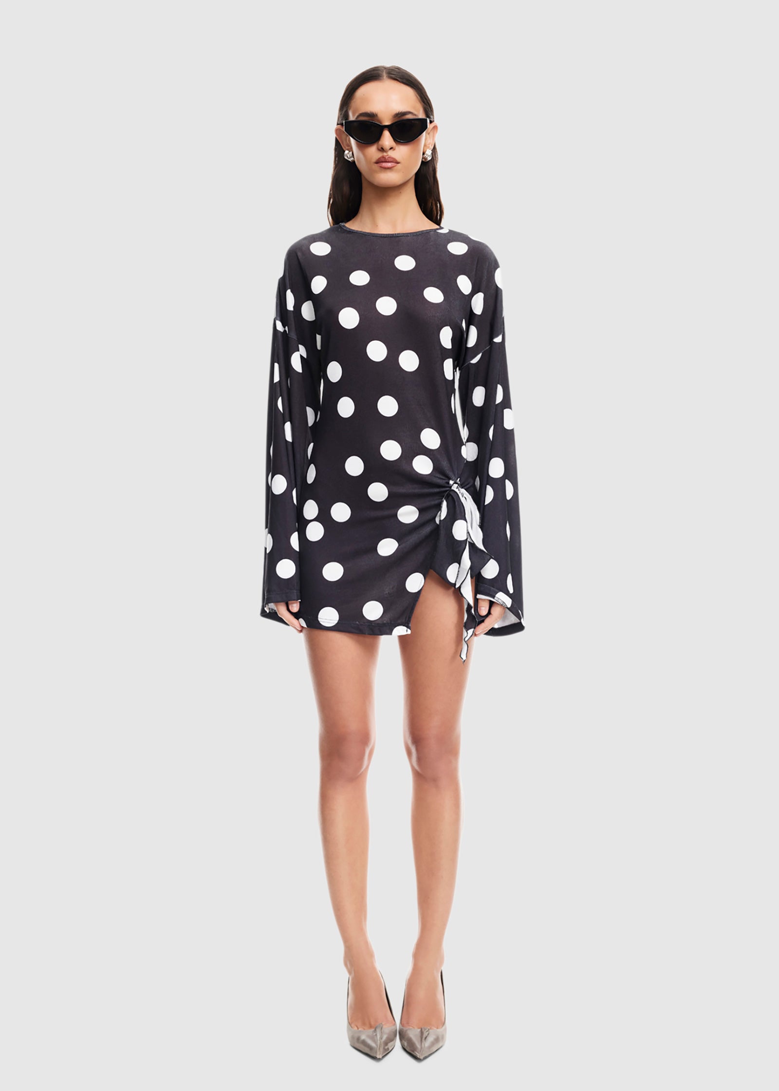 Cosmic Mini Dress NOIR POLKA