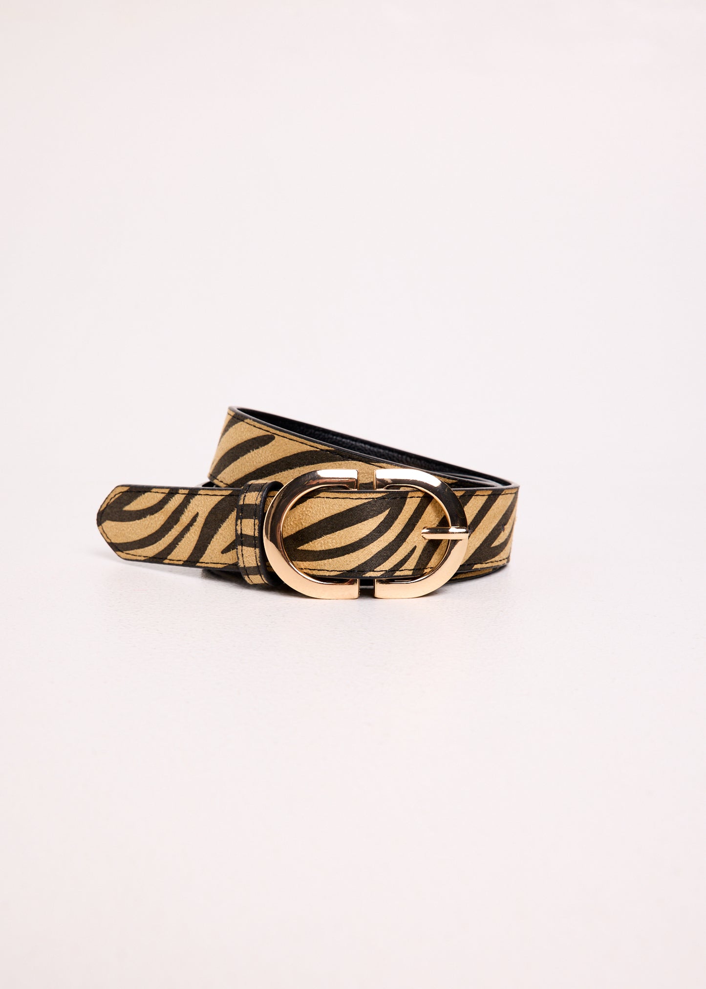 Zuri Zebra Printed Belt
