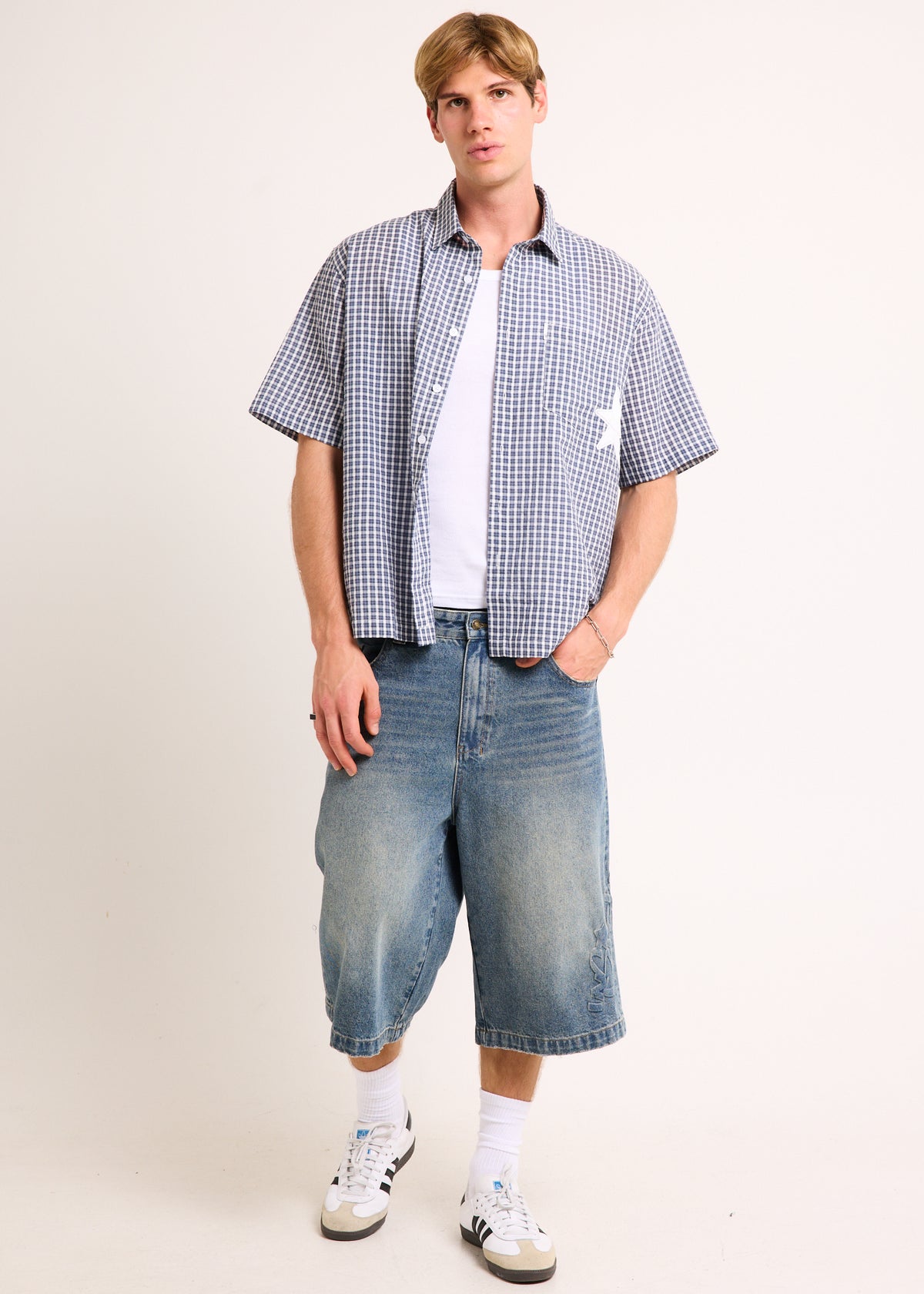 Logo Short Sleeve Shirt BLUE