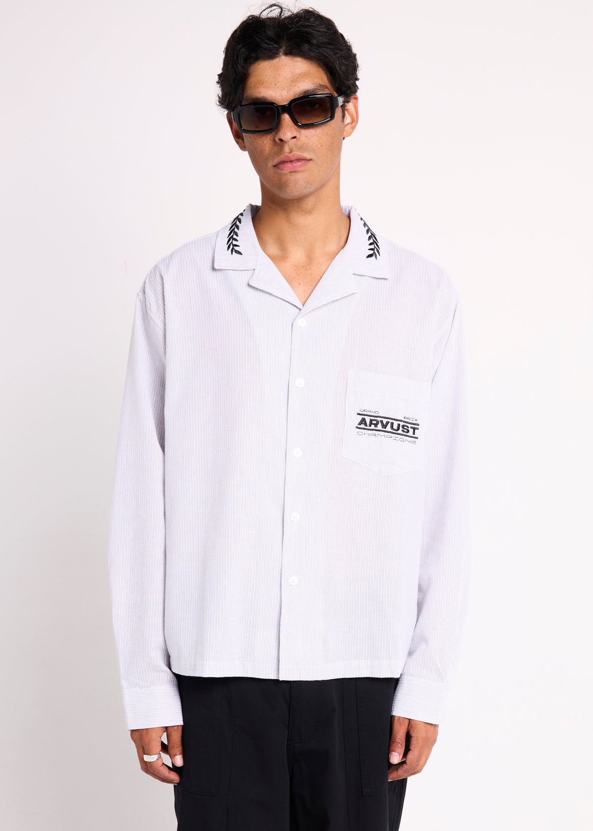 Grand Prix Long Sleeve Shirt WHITE