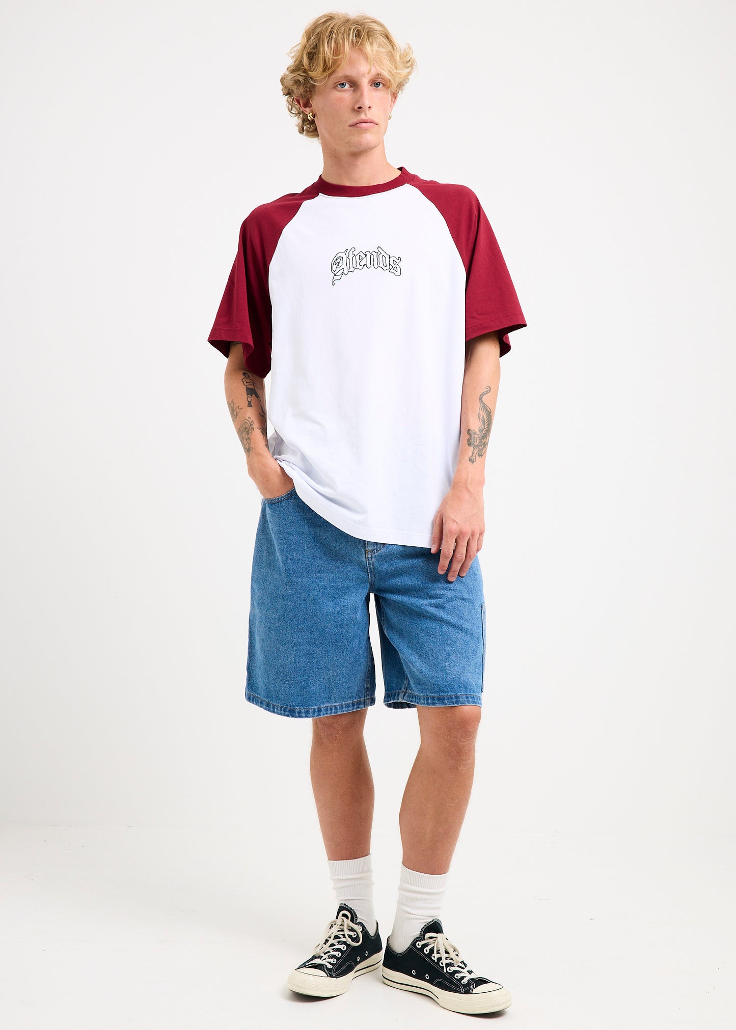 Scorched Harper Denim Baggy Fit Carpenter Shorts