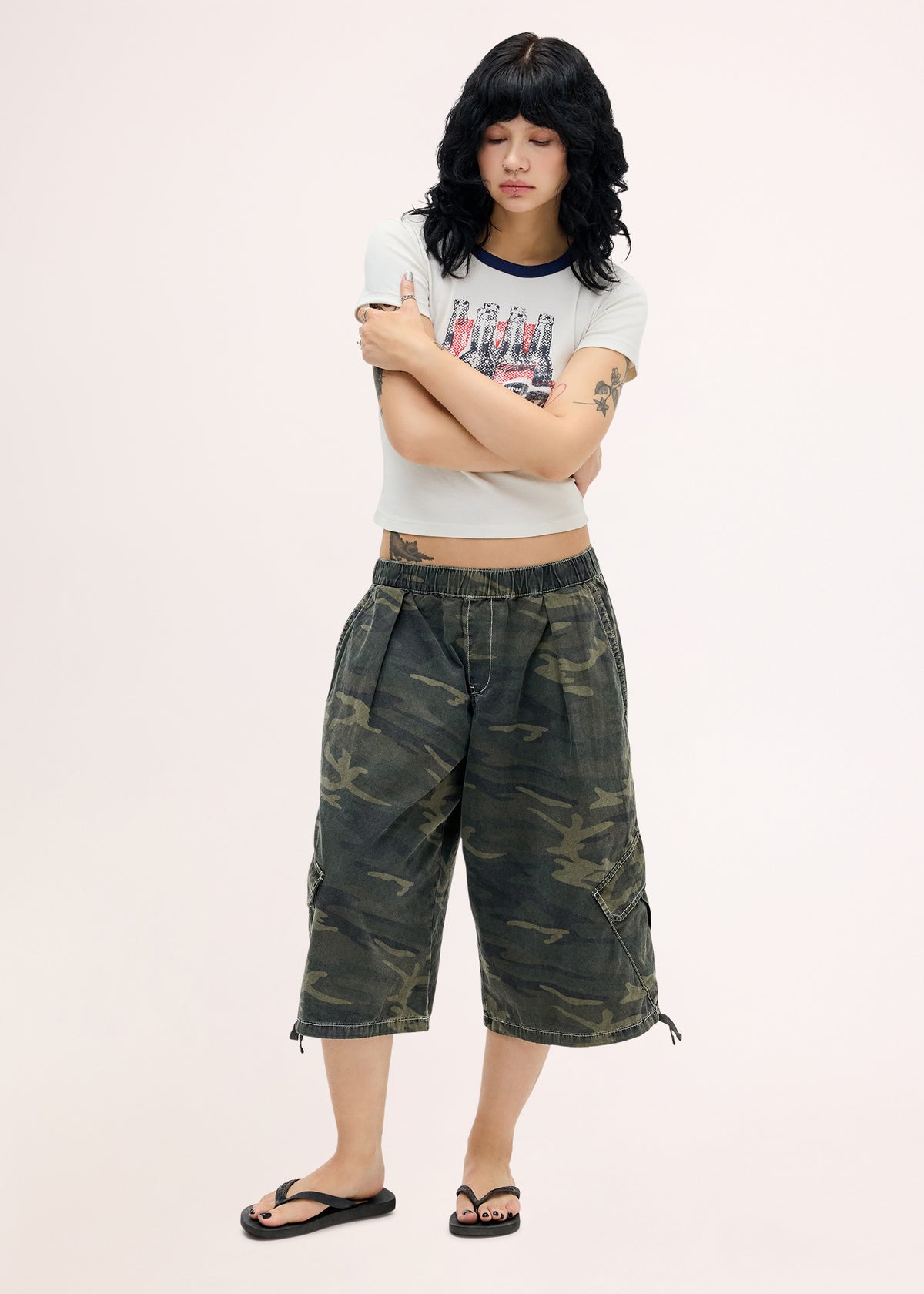 BDG Dallas Camo Crop Trousers CAMO
