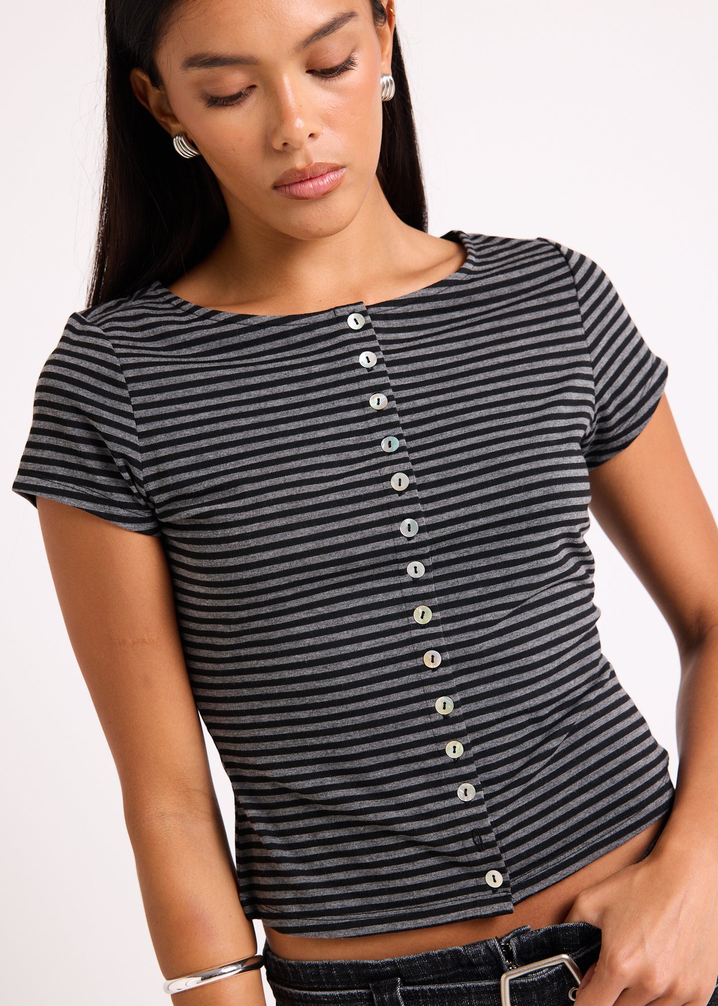 Charli Button Up Top