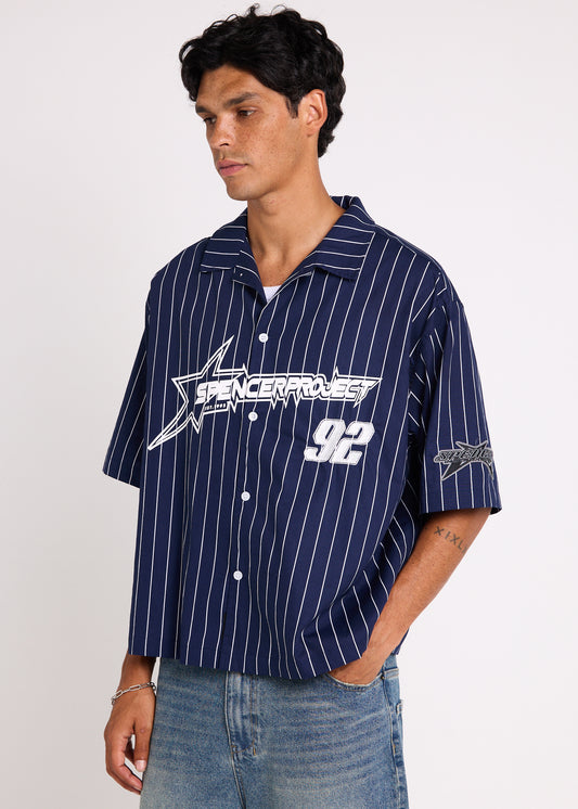 Baseball Short Sleeve Shirt NAVY