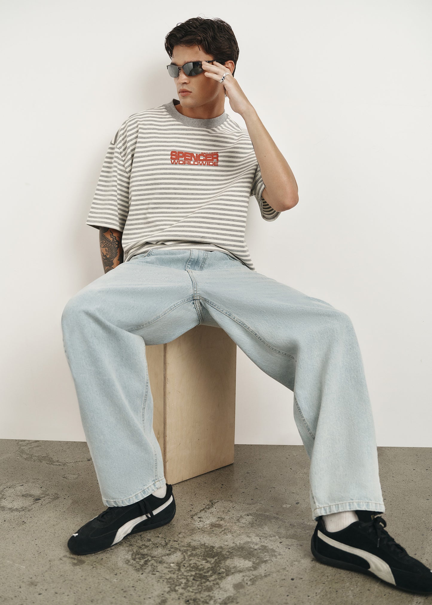 Minor  Stripe Short Sleeve T-Shirt