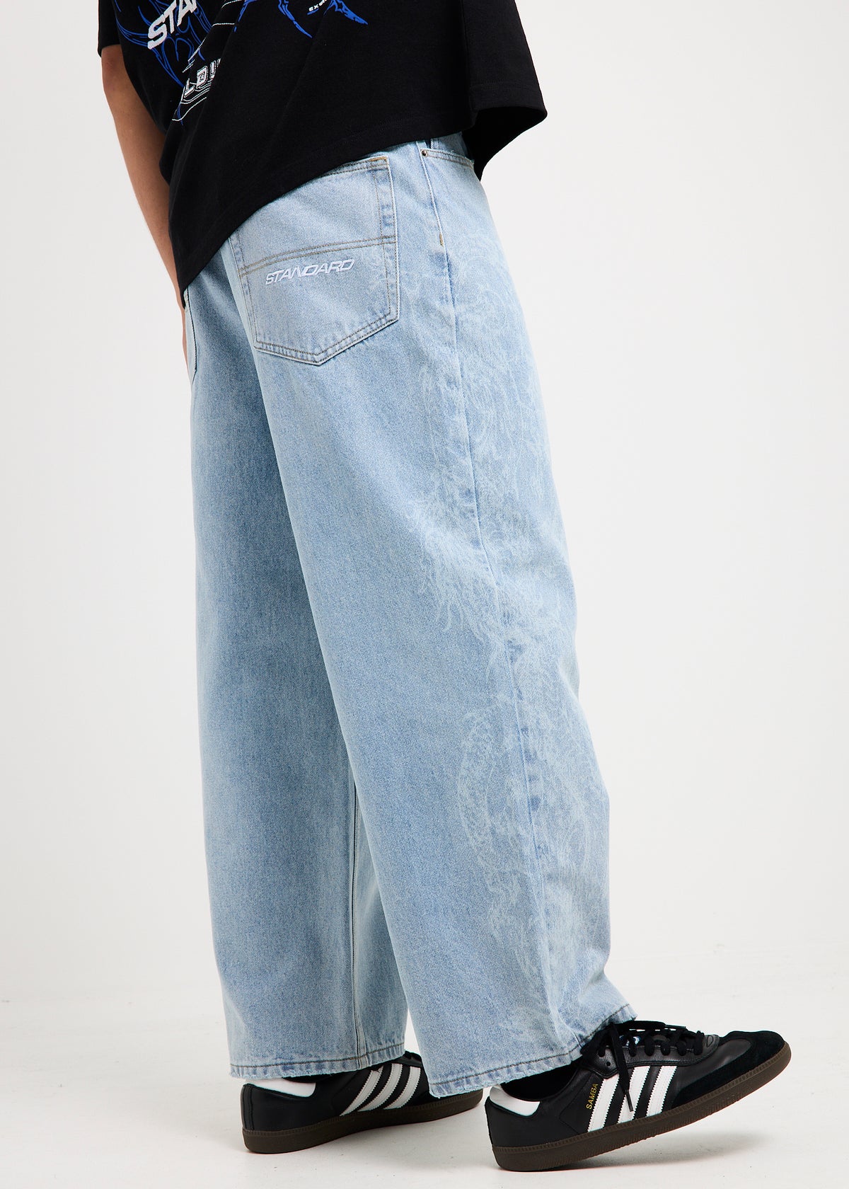 Sliver Denim Jeans WORN BLUE