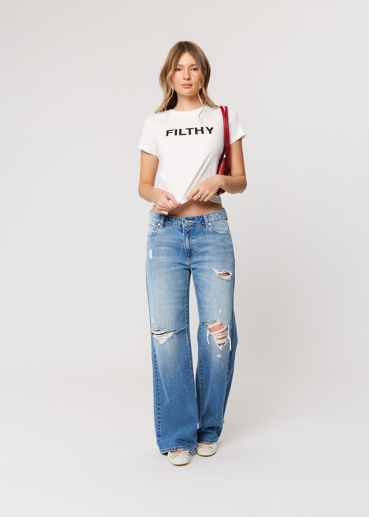 Filthy Baby Tee WHITE SAND