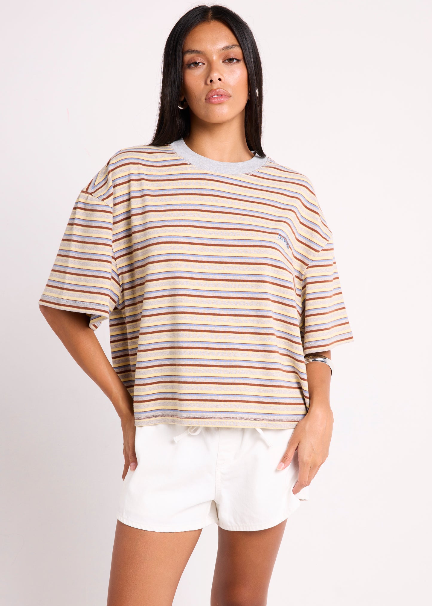Harlem Striped Boyfriend T-Shirt