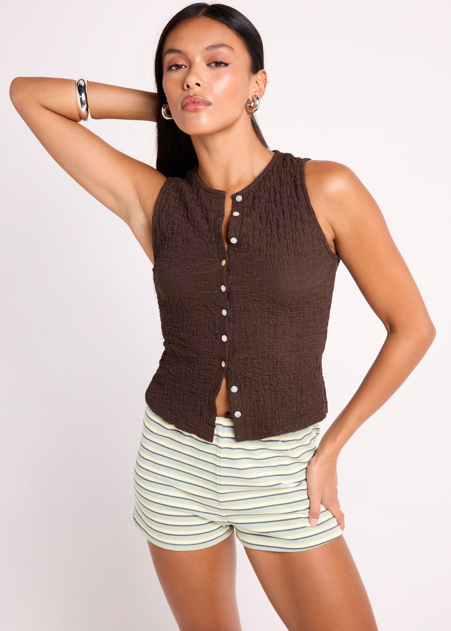 Maya Crinkled Tank Top
