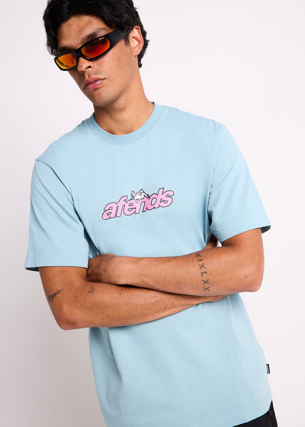 Angel Boy Retro T-Shirt WASHED OVERCAST