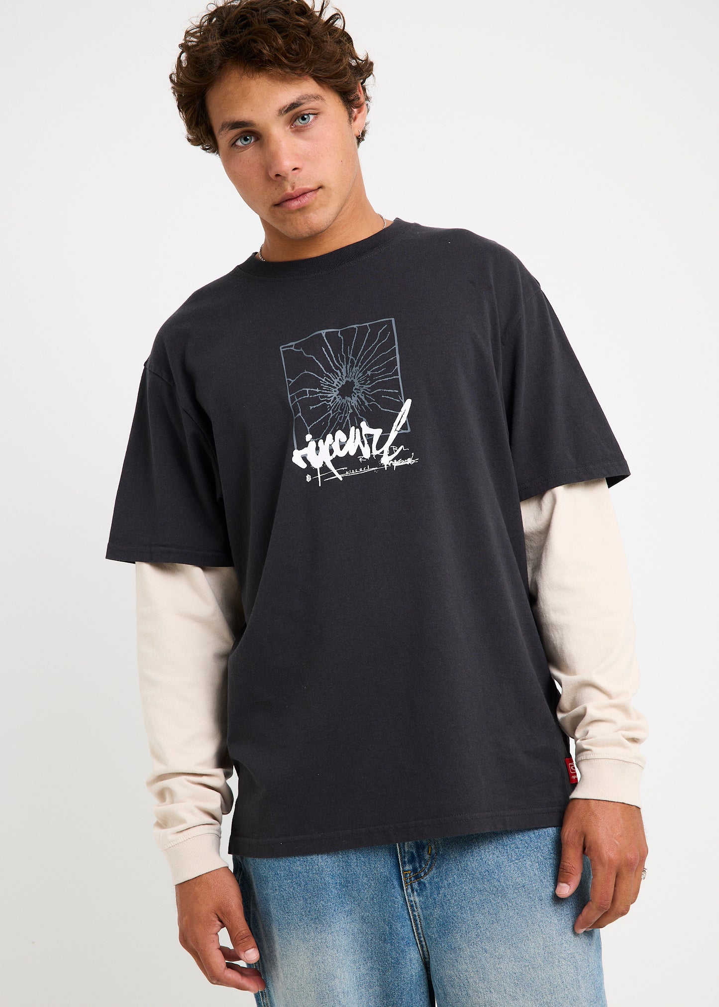 Inner Visions Smashed Long Sleeve Loose Shirt
