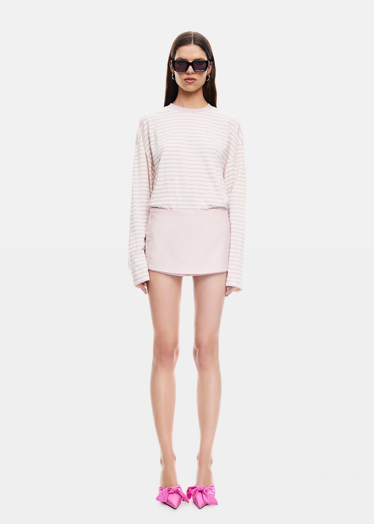 Bloom Long Sleeve Stripe Top BLUSH STRIPE