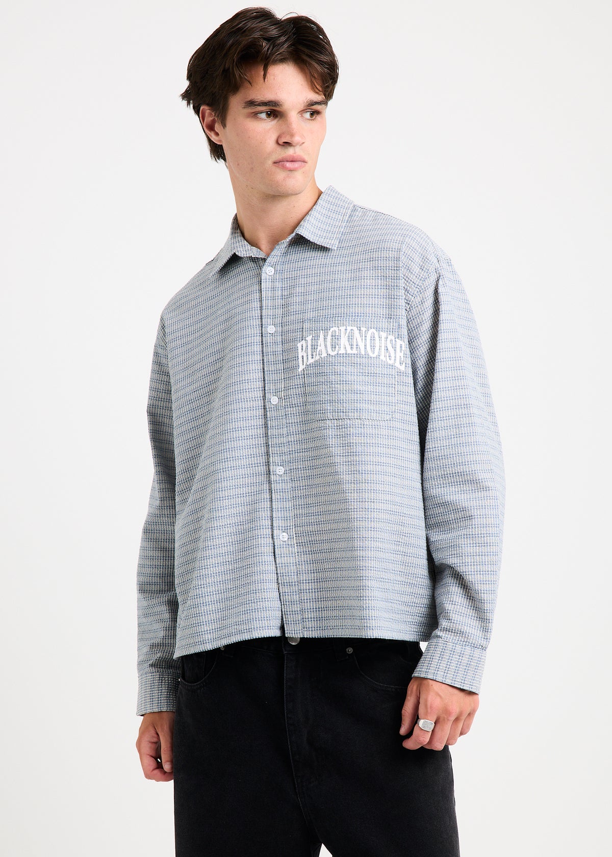 Heaton Long Sleeve Shirt BLUE